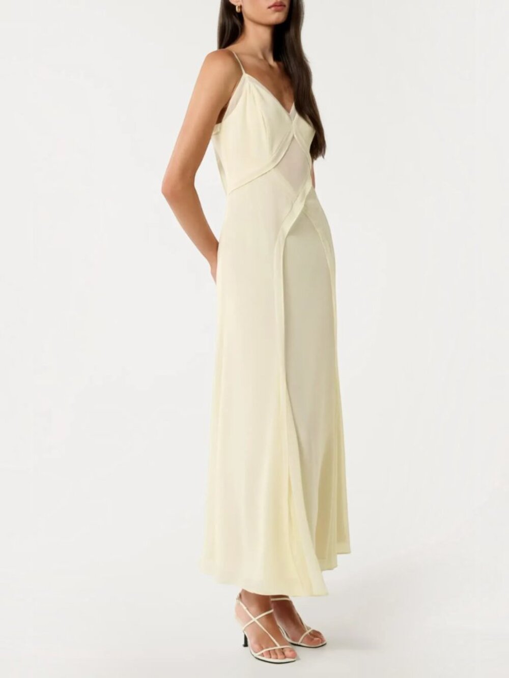 RARE Ever New Melbourne Floria Crisscross Midi Dress Womens 4 Buttercream NWT - Picture 15 of 16